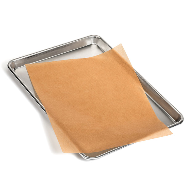 Zenlogy 10x15 Parchment Paper (100 Sheets) - Unbleached, High Heat,  Non-stick, Pre-cut Baking Paper for Jelly Roll Pans - Great for Baking,  Roasting