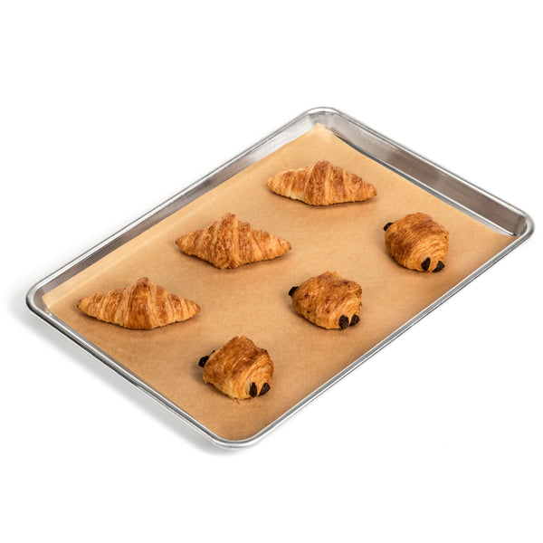 Zenlogy Unbleached Parchment Paper Baking Sheets 100 pcs 9x13 inches Exact  Fit for Quarter Sheet Pans Comes in a Perforated Box