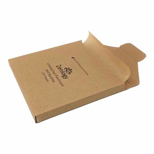 Unbleached 10x15 Parchment Paper Sheets (100 Pcs) - Exact Fit for Jell –  Zenlogy